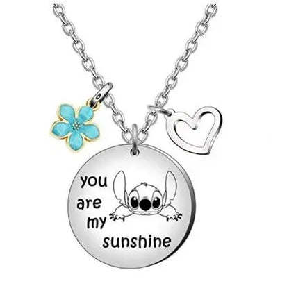 Cute Cartoon Stitch Couple Necklace