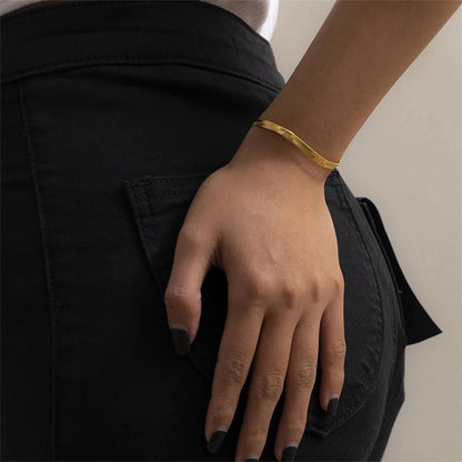 SUNIBI Classic Stainless Steel Snake Chain