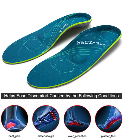 Severe Flat Foot Orthotic Insole Plantar Fasciitis Relieve Heel Pain